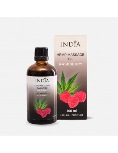 Huile de massage framboise/chanvre - India